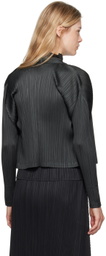 PLEATS PLEASE ISSEY MIYAKE Gray Monthly Colors May Cardigan
