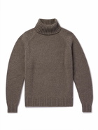 UMIT BENAN B - Cashmere Rollneck Sweater - Brown