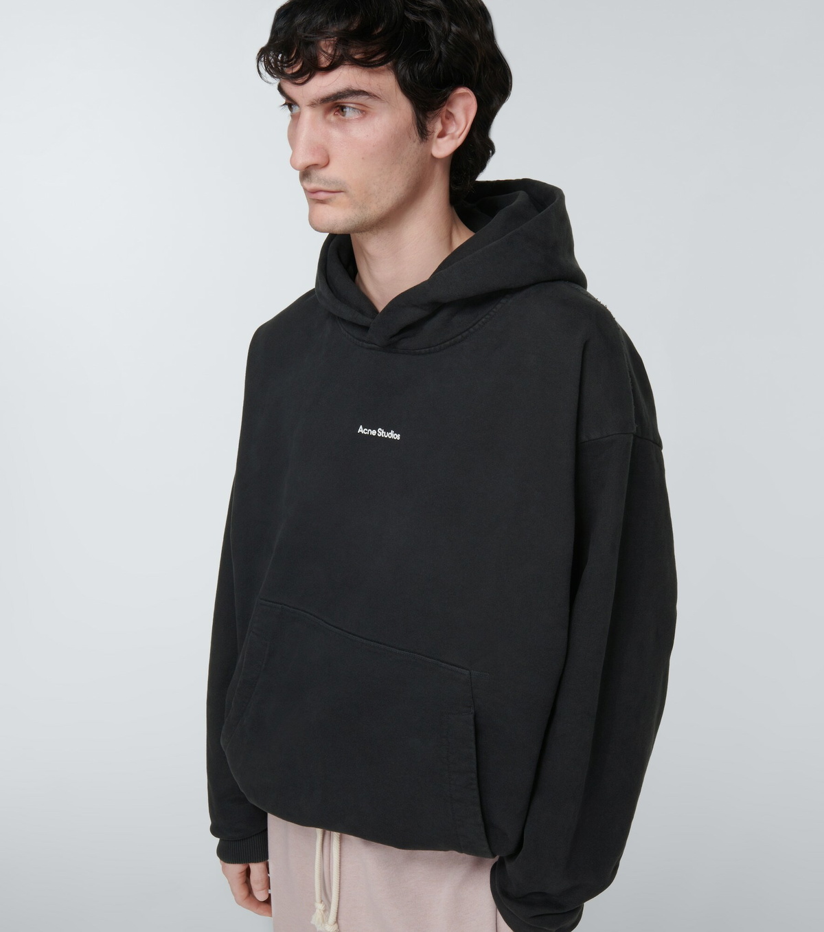 Acne Studios - Logo cotton fleece hoodie Acne Studios