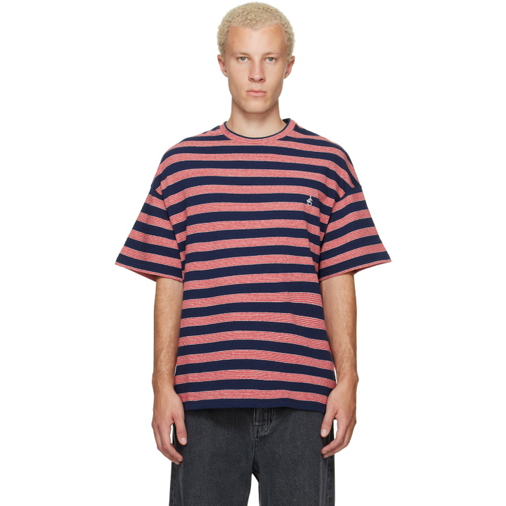 Photo: Jil Sander Navy & Red Striped T-shirt