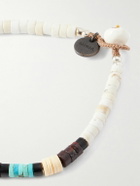 Mikia - Silver Multi-Stone Beaded Bracelet - White