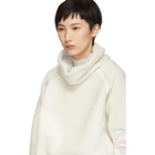 Kanghyuk Off-White Faux-Fur Turtleneck Sweater