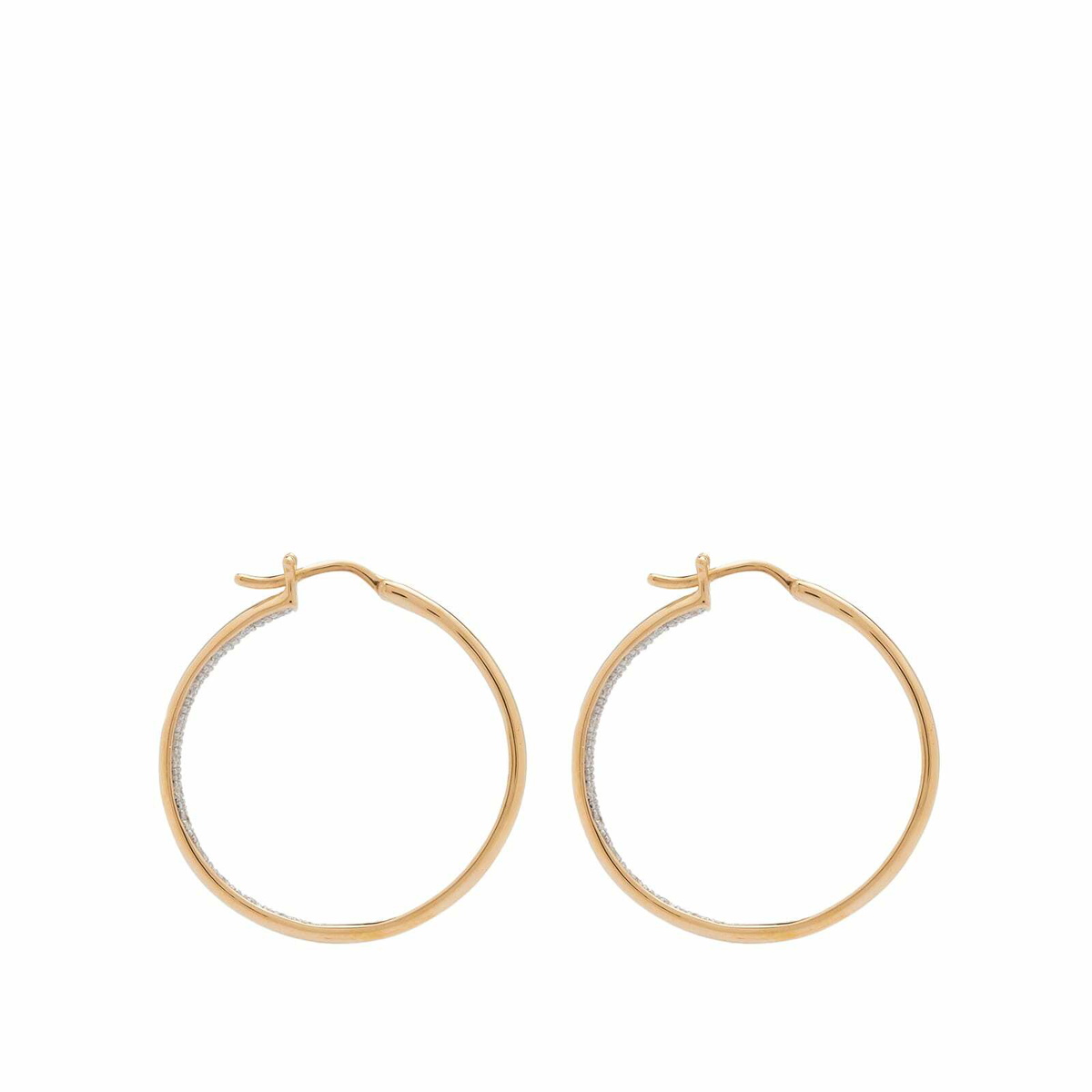 Yvonne Léon Women's Diamond Hoop Earrings in 9K Gold/Diamond Yvonne Leon