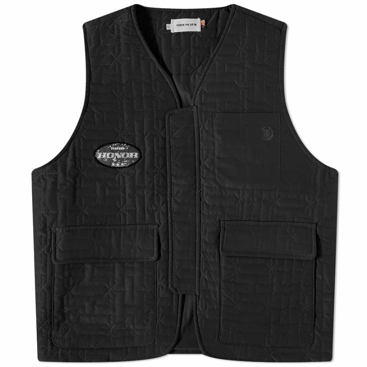 Photo: Honor the Gift Men's Quilted Vest in Black