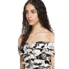 Georgia Alice Black and Off-White Missy Crop Top