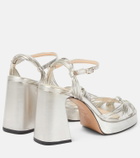 Souliers Martinez Springs leather platform sandals