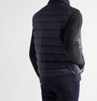 BELSTAFF - Circuit Logo-Appliquéd Quilted Shell Down Gilet - Blue