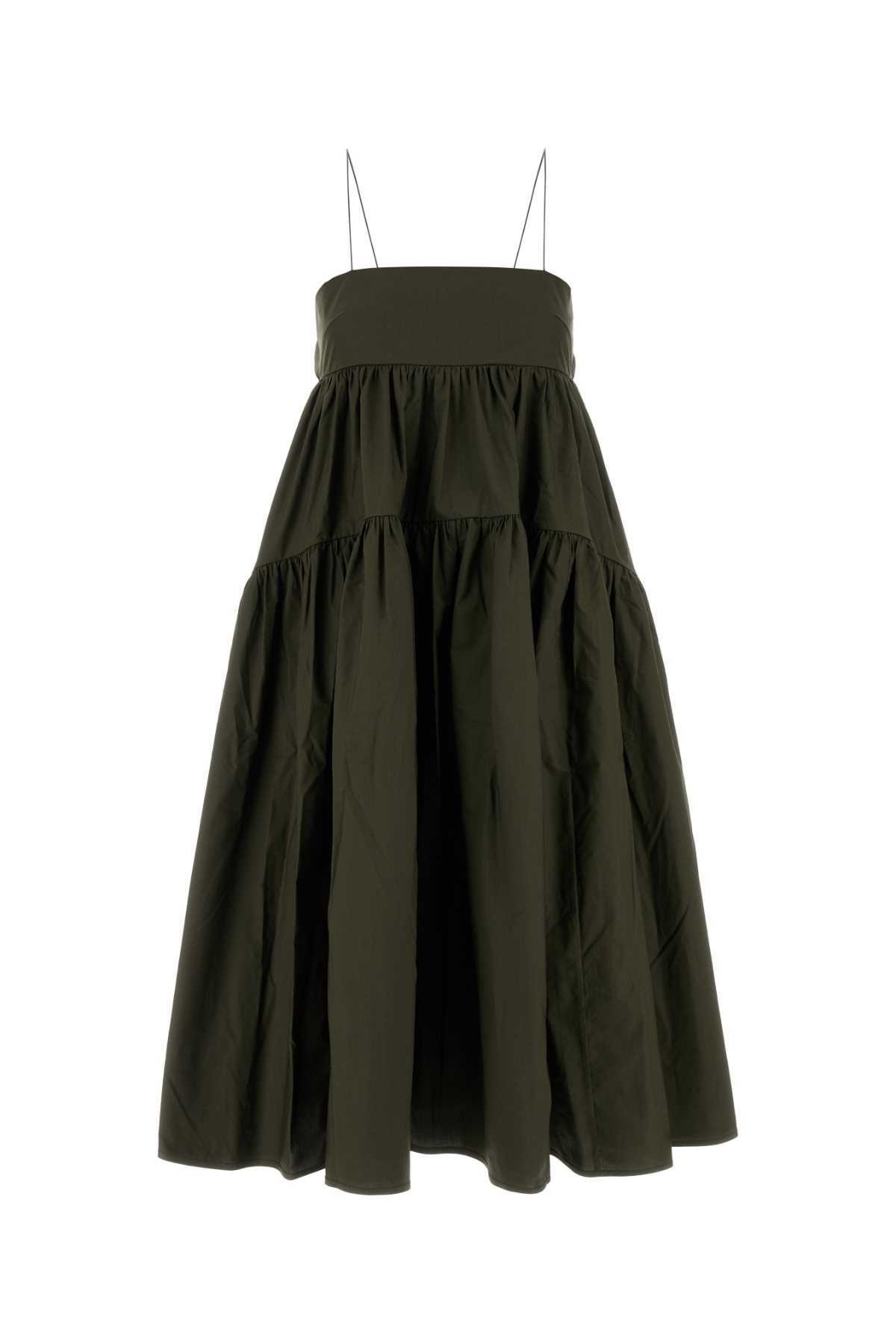 スカート CECILIE BAHNSEN Olive green polyester blend Allegra skirt Cecilie Bahnsen Olive Green Polyester Blend Allegra Skirt
