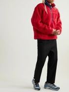 The North Face - Extreme Pile Logo-Embroidered Shell-Trimmed Fleece Jacket - Red
