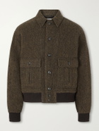 Valstar - Colin Virgin Wool Bomber Jacket - Brown