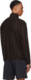 ROA Brown Alpha Direct Half Zip Sweater