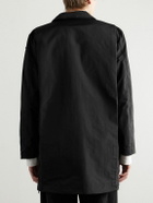 SAIF UD DEEN - Panelled Nylon Coat - Black
