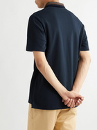 Loewe - Logo-Embroidered Cotton-Piqué Polo Shirt - Blue