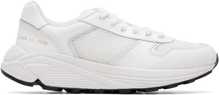 Photo: Common Projects White Premium Runner Sneakers