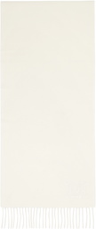 Max Mara White Dalia Scarf