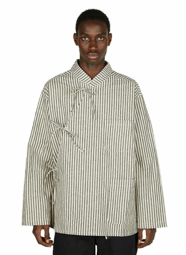 Photo: Engineered Garments - Tibet Striped Jacket in Grey