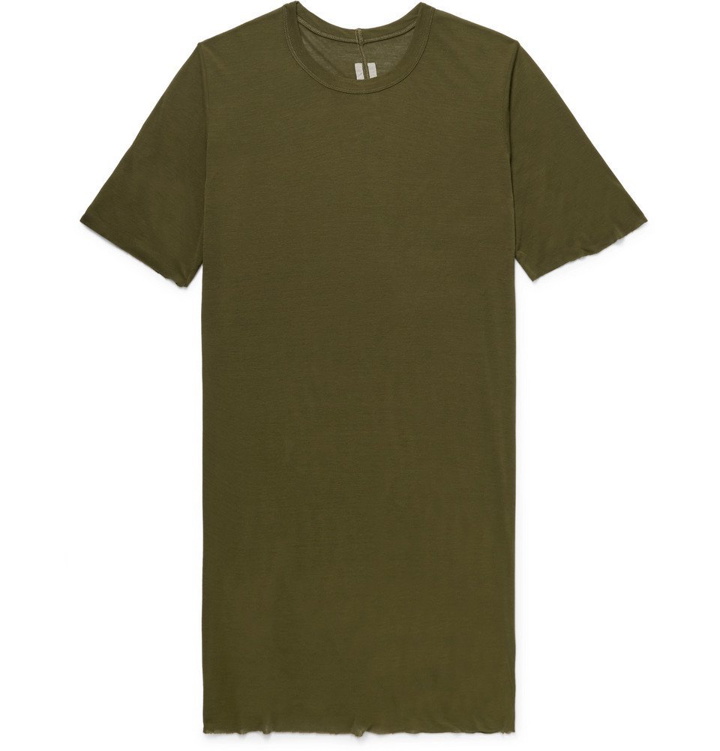 Photo: Rick Owens - Level Slim-Fit Jersey T-Shirt - Men - Army green