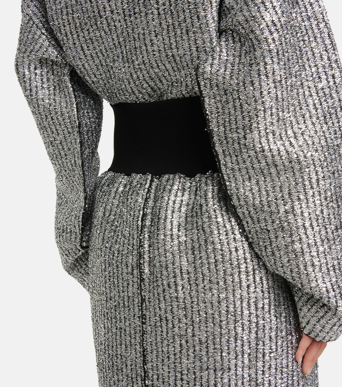 Moncler Genius - 2 Moncler 1952 Lurex® wool-blend midi skirt