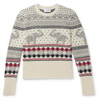 Thom Browne - Fair Isle Wool and Mohair-Blend Sweater - White