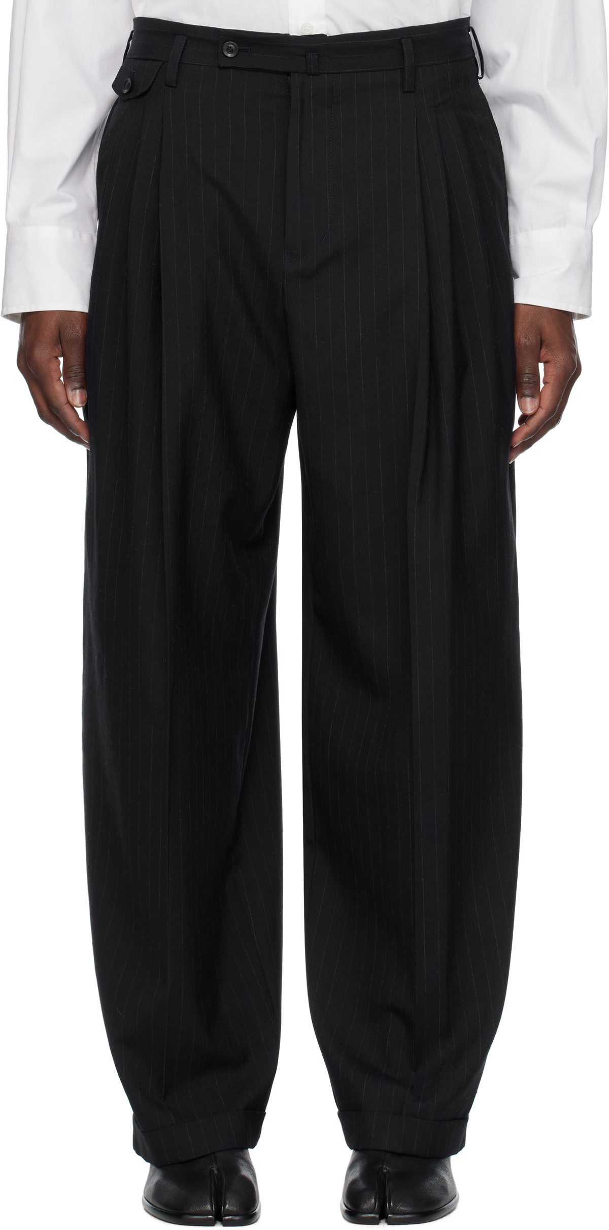 パンツ SOSHIOTSUKI 3Tuck Wide Trousers size46 SOSHIOTSUKI - 3 Tuck Wide Trousers | fakejam