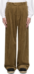 Engineered Garments Khaki Pleated Trousers