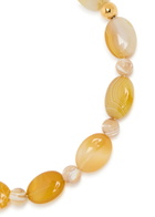 Anni LU Desert Dreamer 18kt Gold-plated Beaded Necklace - Orange - One Size