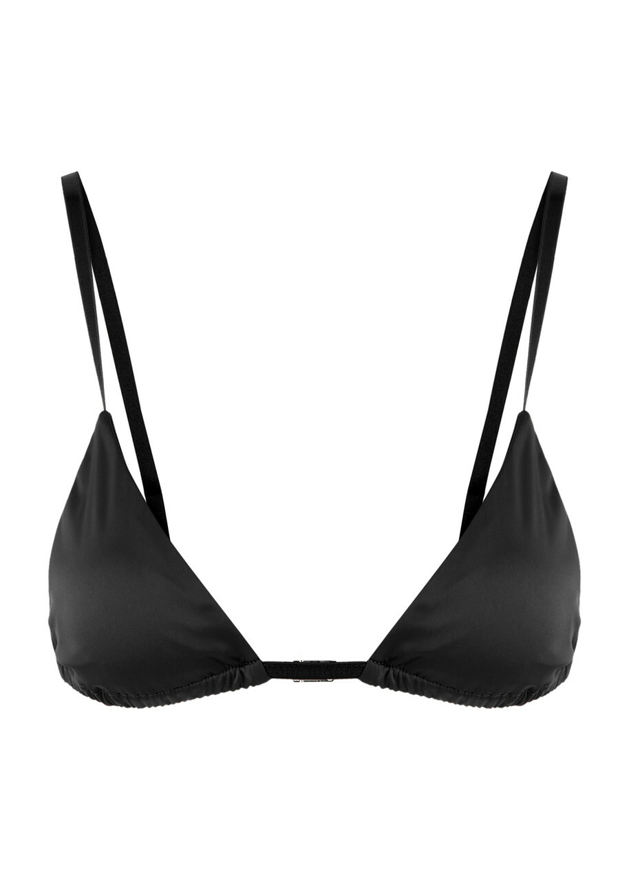 Toteme Satin Soft-cup bra Black
