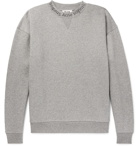 Acne Studios - Flogho Logo-Print Mélange Fleece-Back Cotton-Jersey Sweatshirt - Men - Gray
