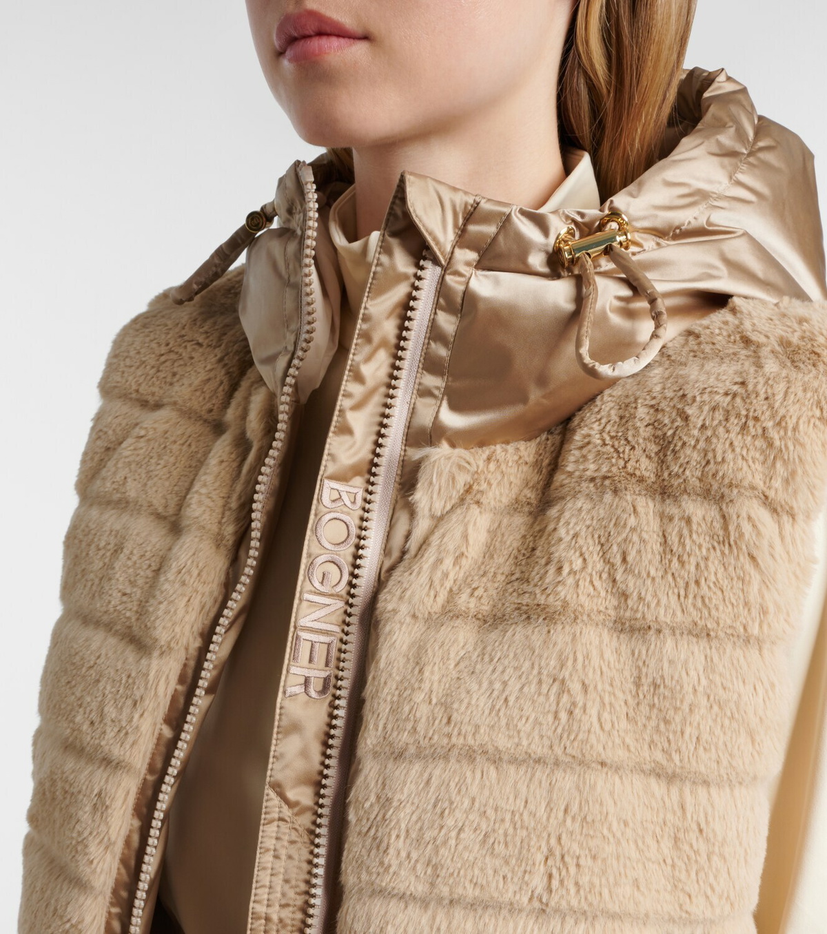 Bogner Yumi faux fur down vest
