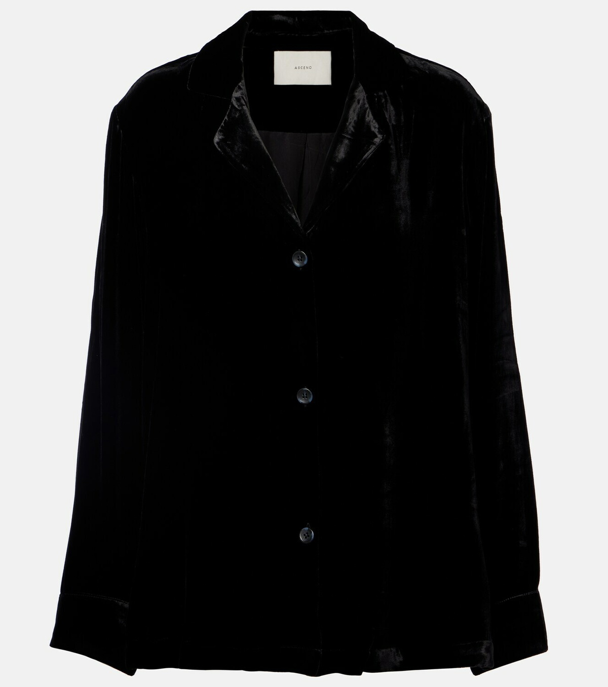 Asceno Calabasas velvet shirt