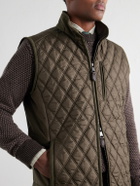 Purdey - Moorland Padded Quilted Shell Gilet - Green