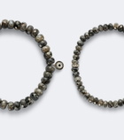 Sydney Evan Set of 2 14kt white gold beaded bracelets with diamonds and moonstones