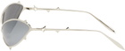 MAUSTEIN Silver Metal Spike Sunglasses