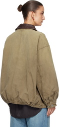 ssstein Beige Sulfur Dyed Oxford Vintage Jacket