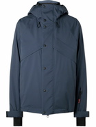 Loro Piana - Zurs Ribbed Knit-Trimmed Shell Hooded Ski Jacket - Blue