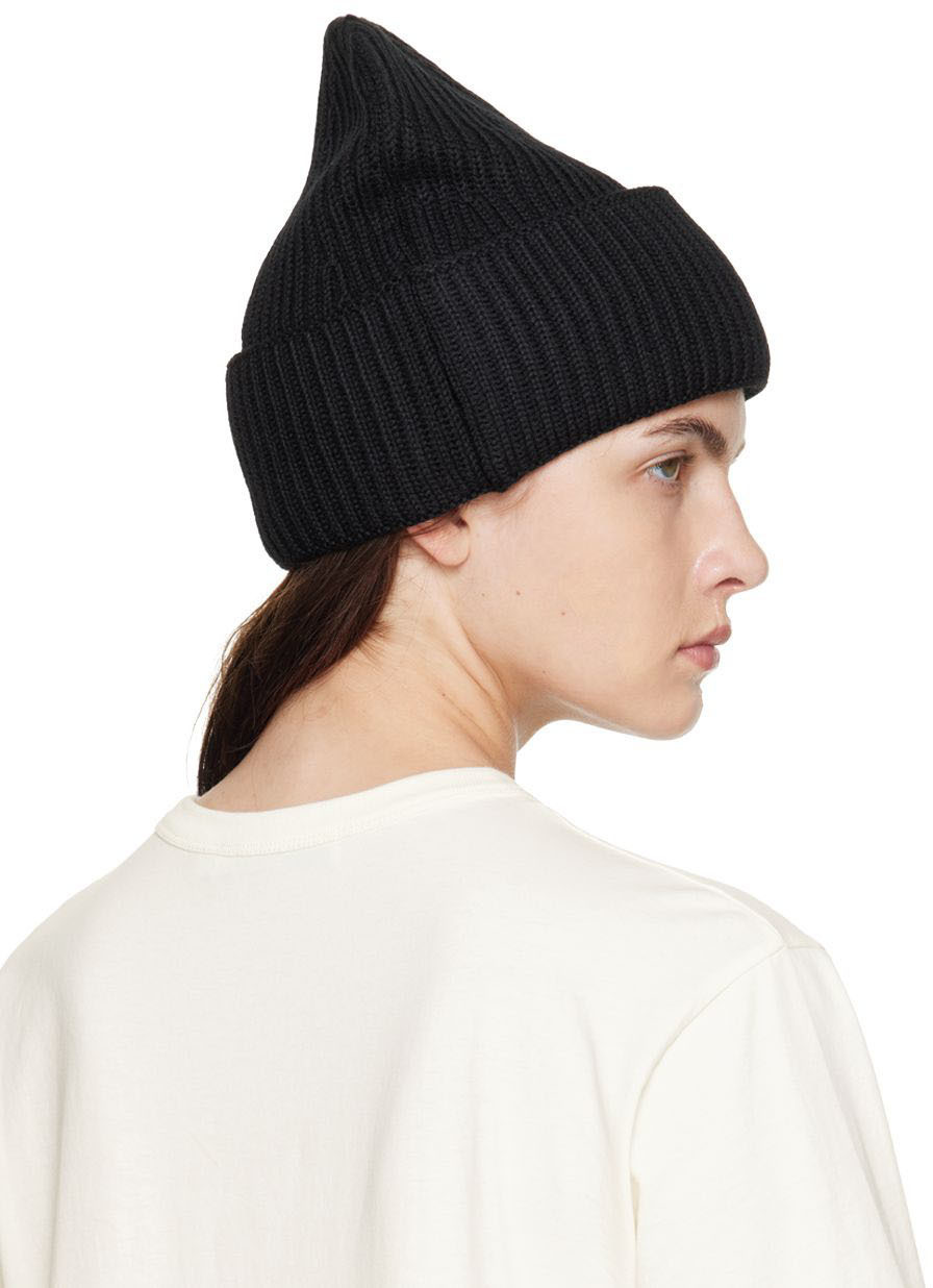 Maison Kitsuné Black Fox Head Beanie