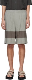 Craig Green Gray Barrel Shorts