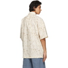 Jacquemus Beige Flowers La Chemise Moisson Short Sleeve Shirt