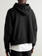 Palm Angels - Logo-Print Cotton-Jersey Hoodie - Black