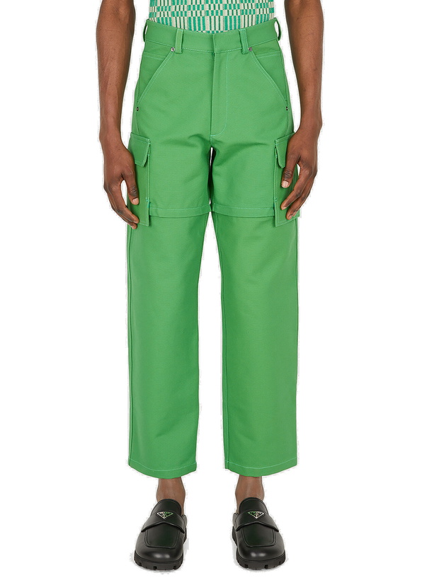 Photo: Le Pantalon Peche Cargo Pants in Green