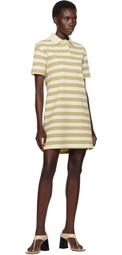 Burberry Yellow Striped Cotton Polo Minidress