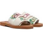 Chloé Beige Woody Mule Sandals