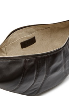 Lemaire Croissant Medium Grained Leather Shoulder bag - Chocolate - One Size
