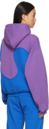 ERL Purple & Blue Swirl Hoodie