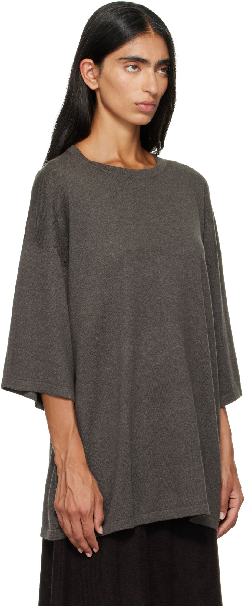 LISA YANG Taupe Agnette T-shirt