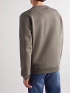 Loewe - Logo-Embroidered Cotton-Jersey Sweatshirt - Brown