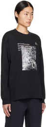 Nike Black Printed Long-Sleeve T-Shirt