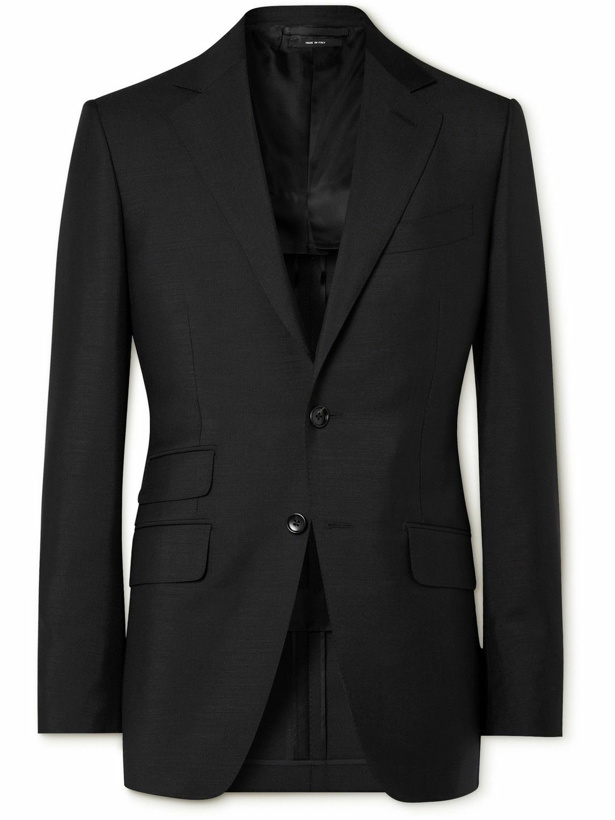Photo: TOM FORD - O'Connor Slim-Fit Mohair and Wool-Blend Suit Jacket - Black