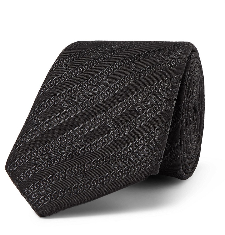 Photo: Givenchy - 6cm Silk-Jacquard Tie - Black