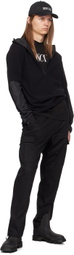 Moncler Black Logo Patch Cargo Pants